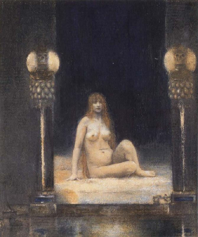 Fernand Khnopff Of Animality China oil painting art